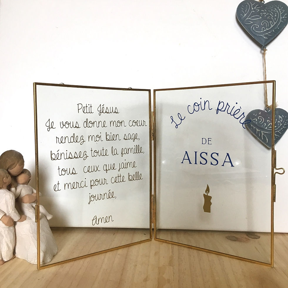 Miniature : Grand coin prière petite prière + motif bougie