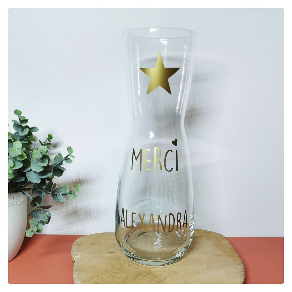 Miniature : Carafe MERCI + mot au choix