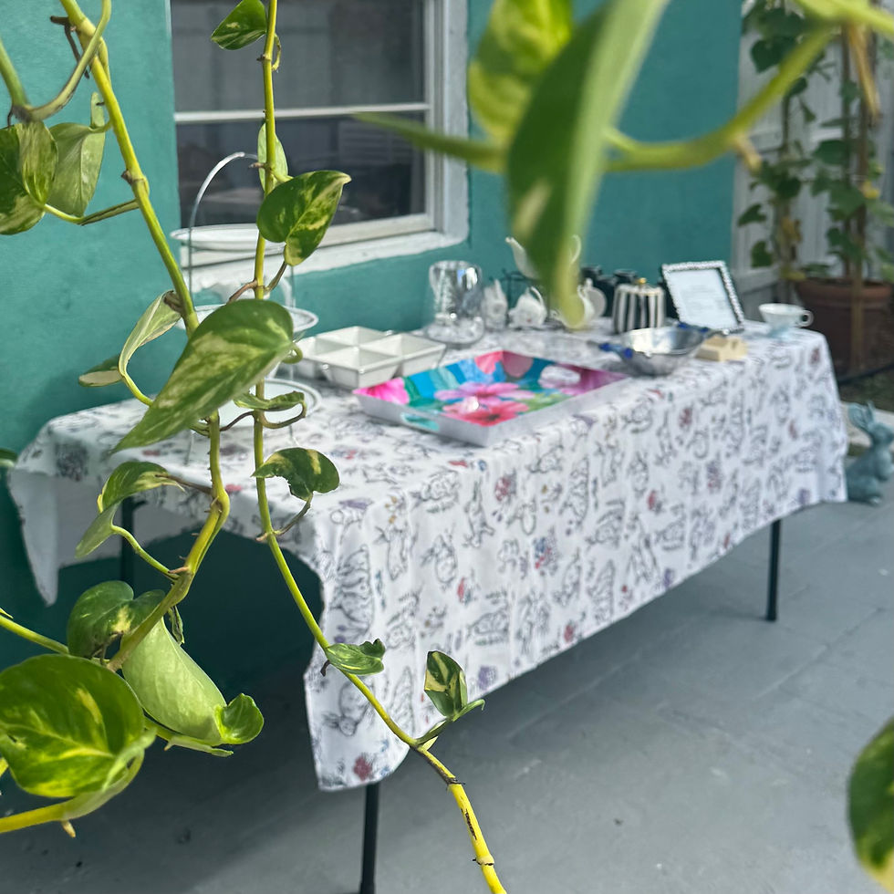 Hosting Garden Backyard Tea Party