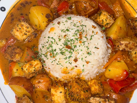 Thai Red Curry With Air Fried Tofu Recipe