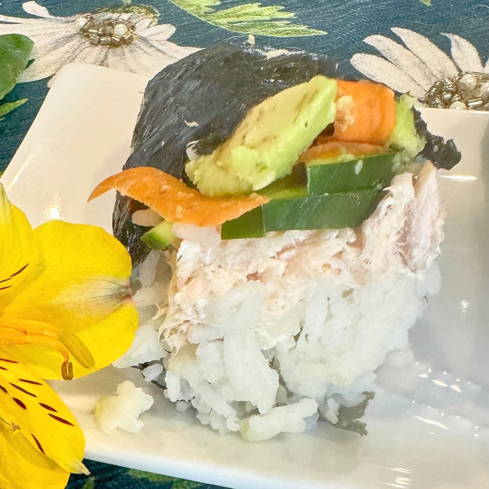 Baked Salmon Hand Roll Sushi Temaki Style