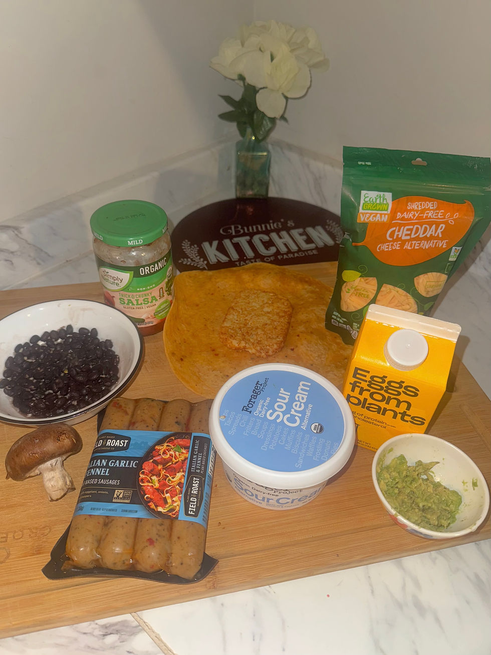 @bunnieskitchen Vegan Breakfast Burrito Recipe