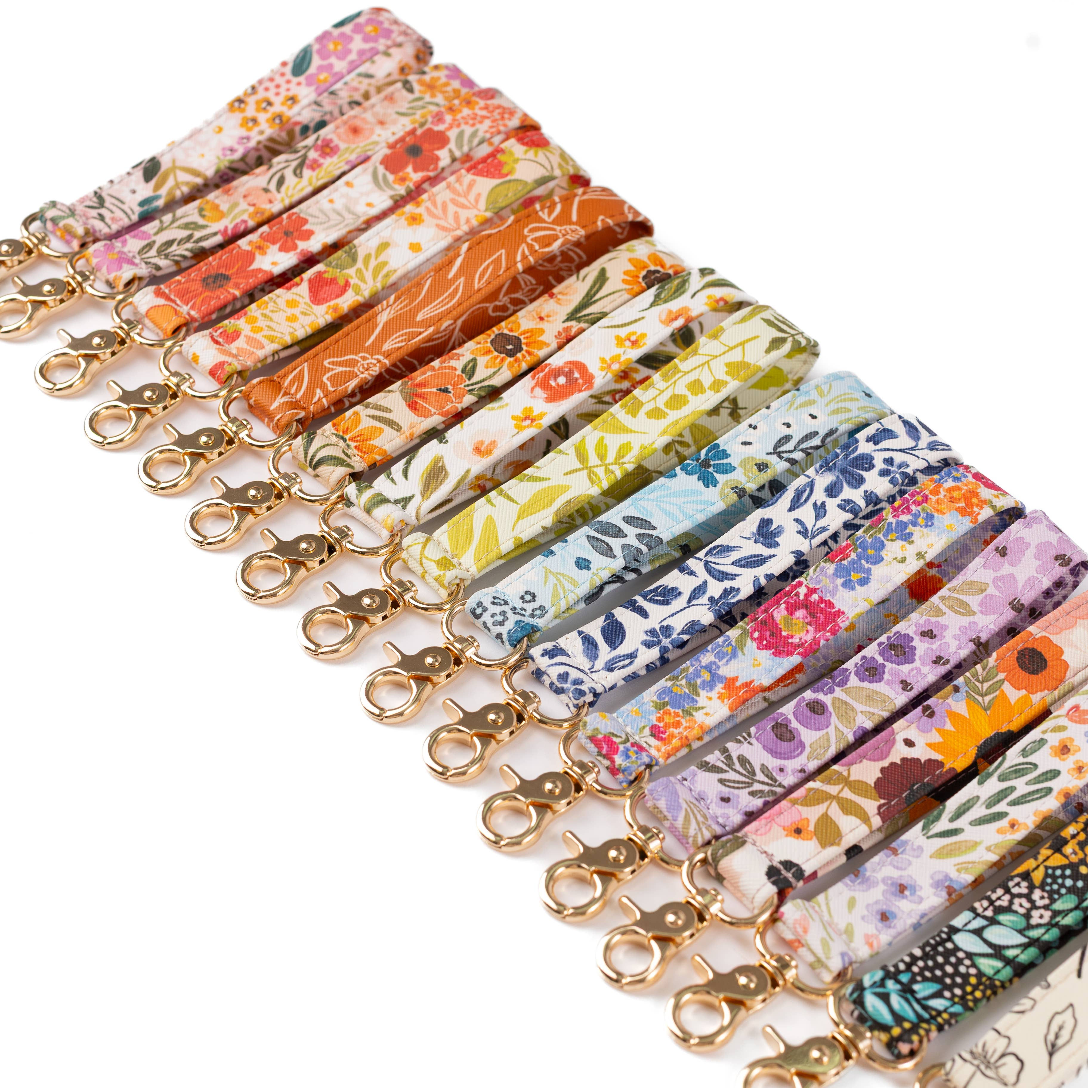 Floral Wristlet Keychain: Pressed Floral