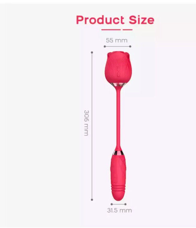 Thumbnail: Suction Rose with Thrusting Stem Vibe