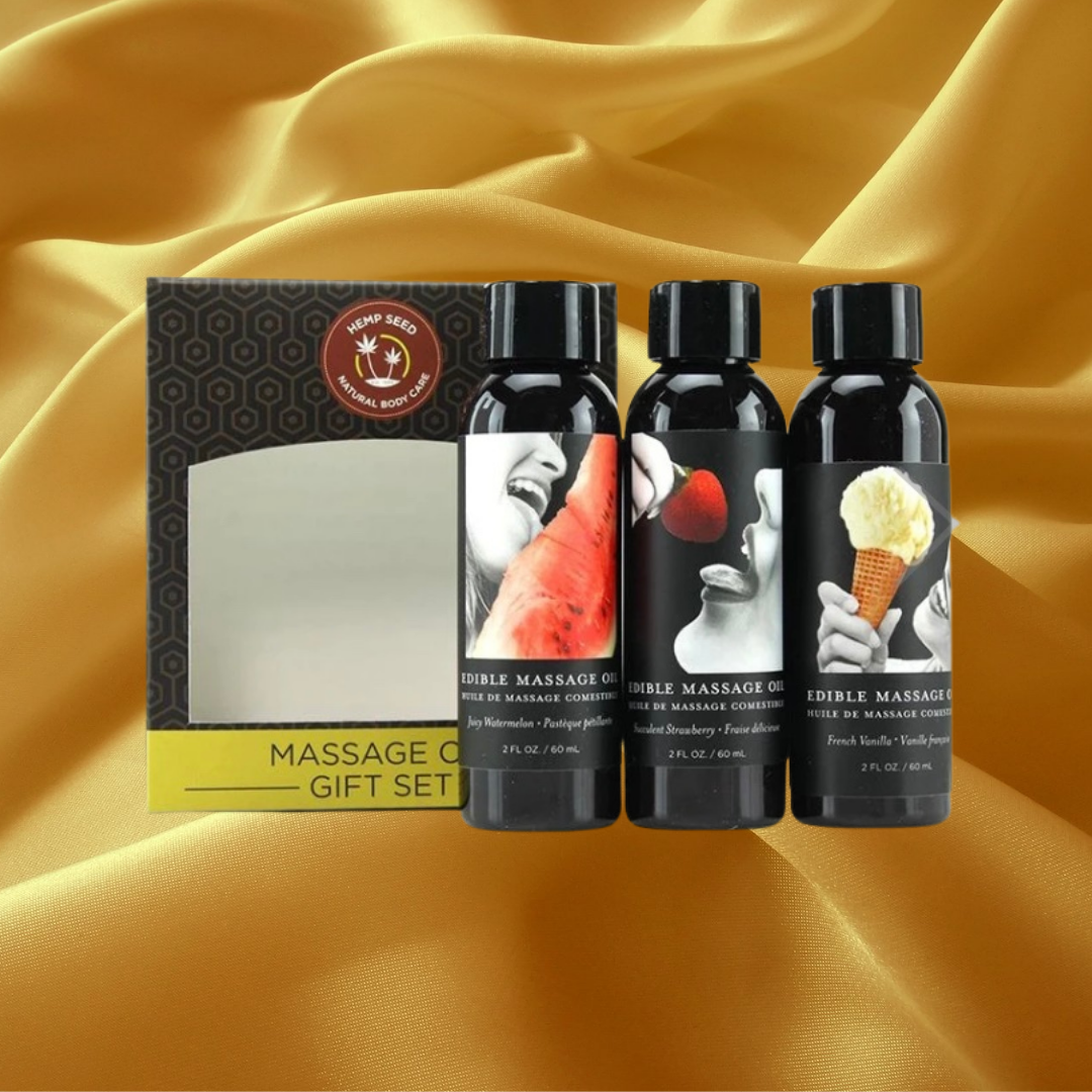 Edible Massage Oil 3pk Gift Set