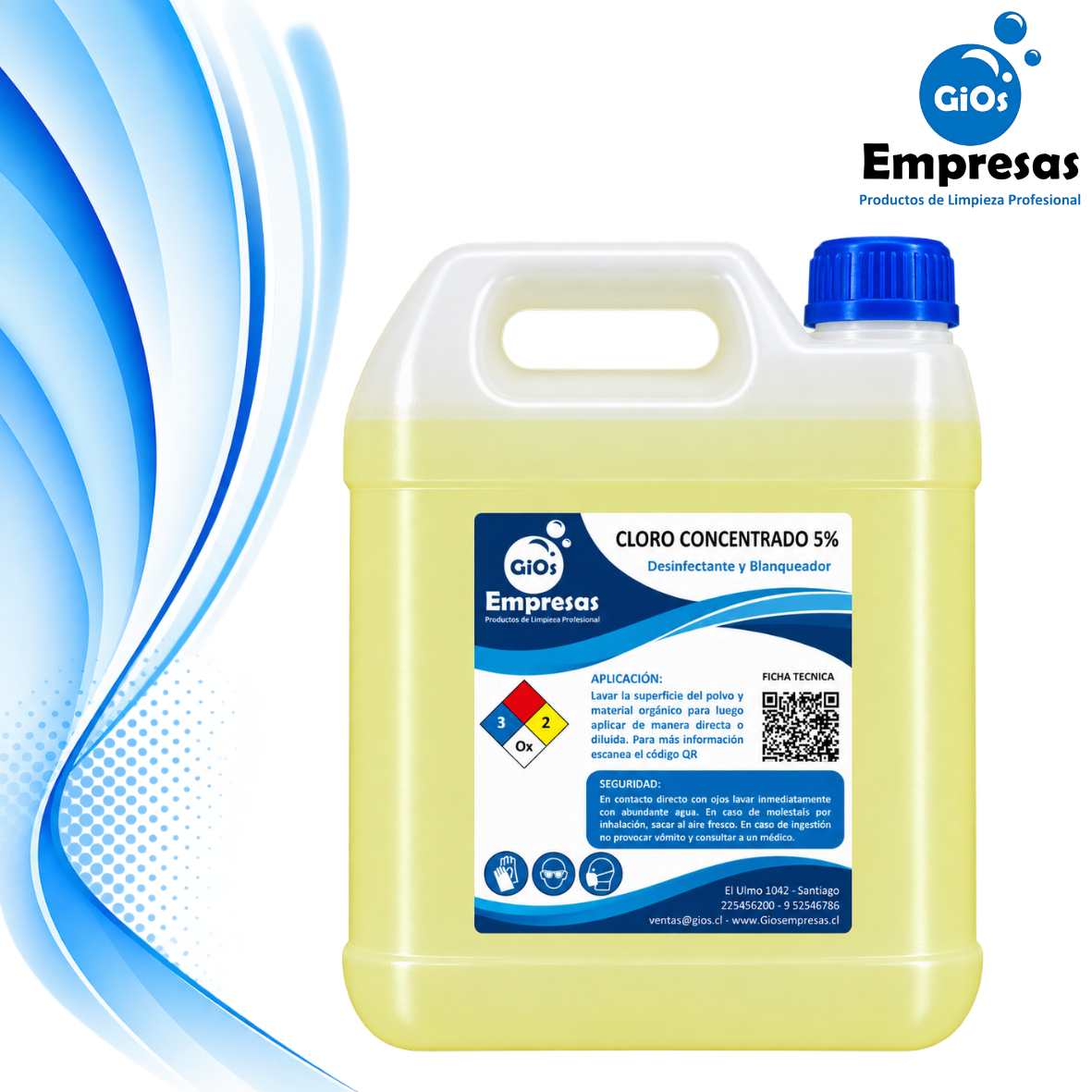 CLORO CONCENTRADO 5% 5L