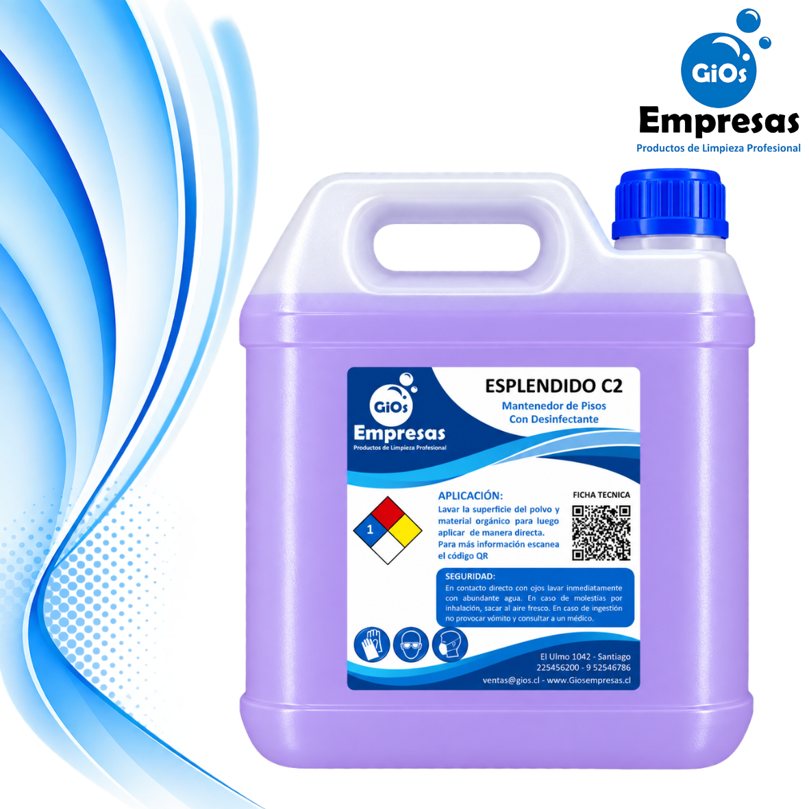 ESPLENDIDO MANTENEDOR PISOS C2 5L