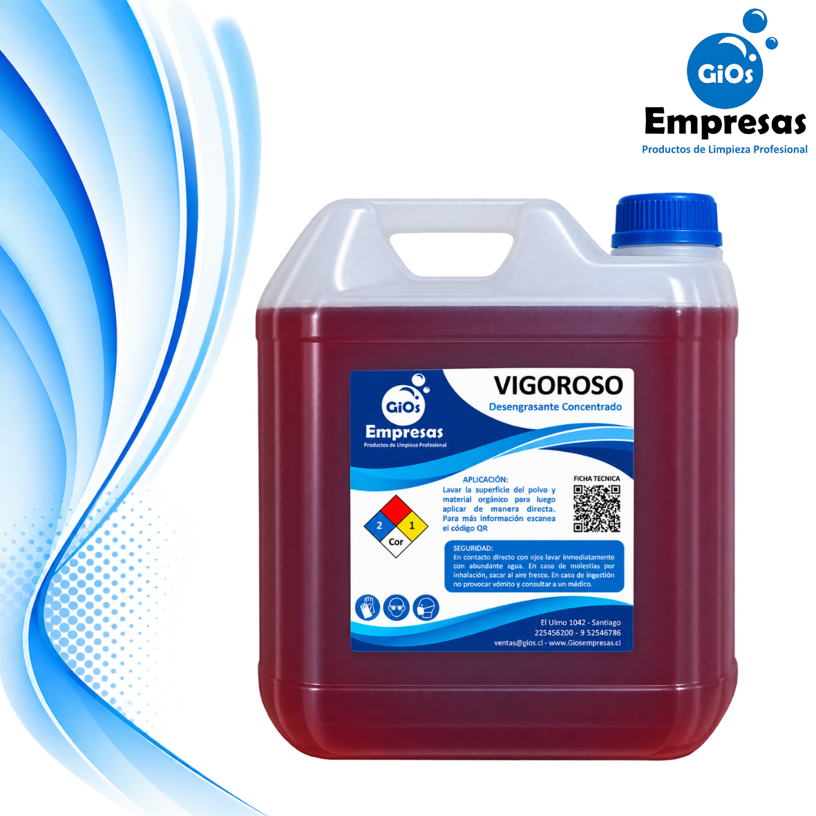 VIGOROSO DESENGRASANTE INDUSTRIAL 5L