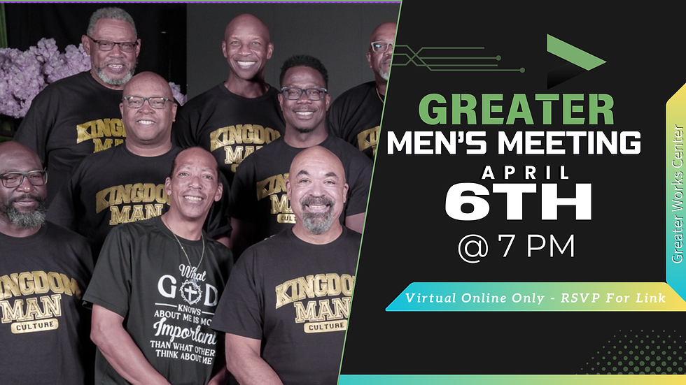 Men's Ministry Meeting (Virtual - Online Only)