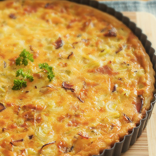 Leeks ham quiche laquichegourmande