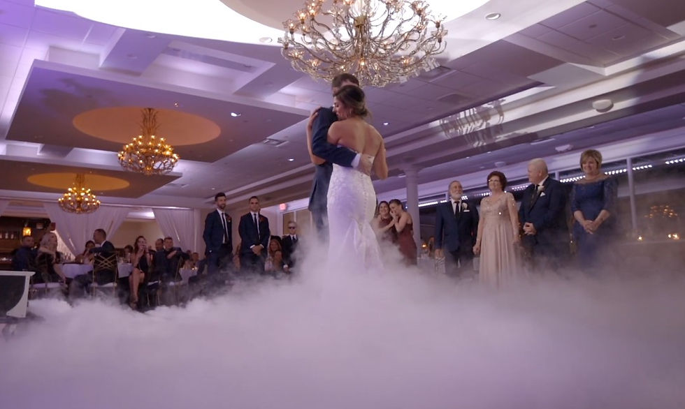 bride and groom first dance