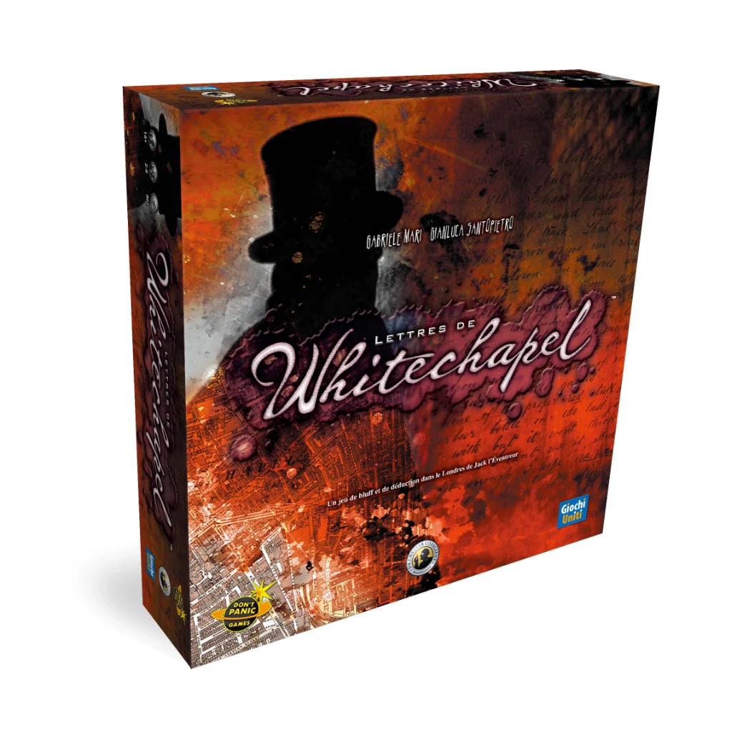 jeu de société de bluff de déduction Les Lettres de Witechapel
