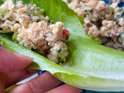Ensalada de “Pollo" de Tofu