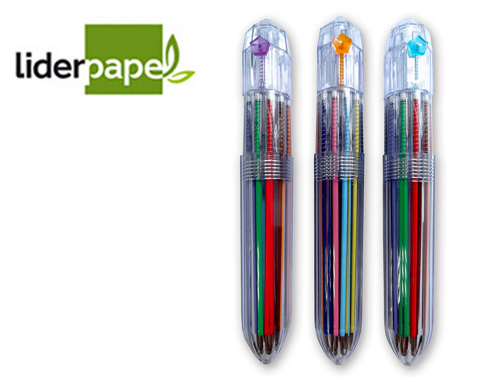 Stylo-bille Liderpapel 10 en 1