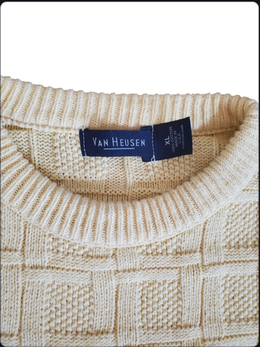 Thumbnail: Vintage Van Heusen Made in USA Knit Sweater - XL