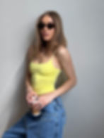 Майка жіноча vanessa на бретельках жовта