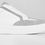 Miniatura: Białe trampki męskie z szarym zamszowym wstawieniem