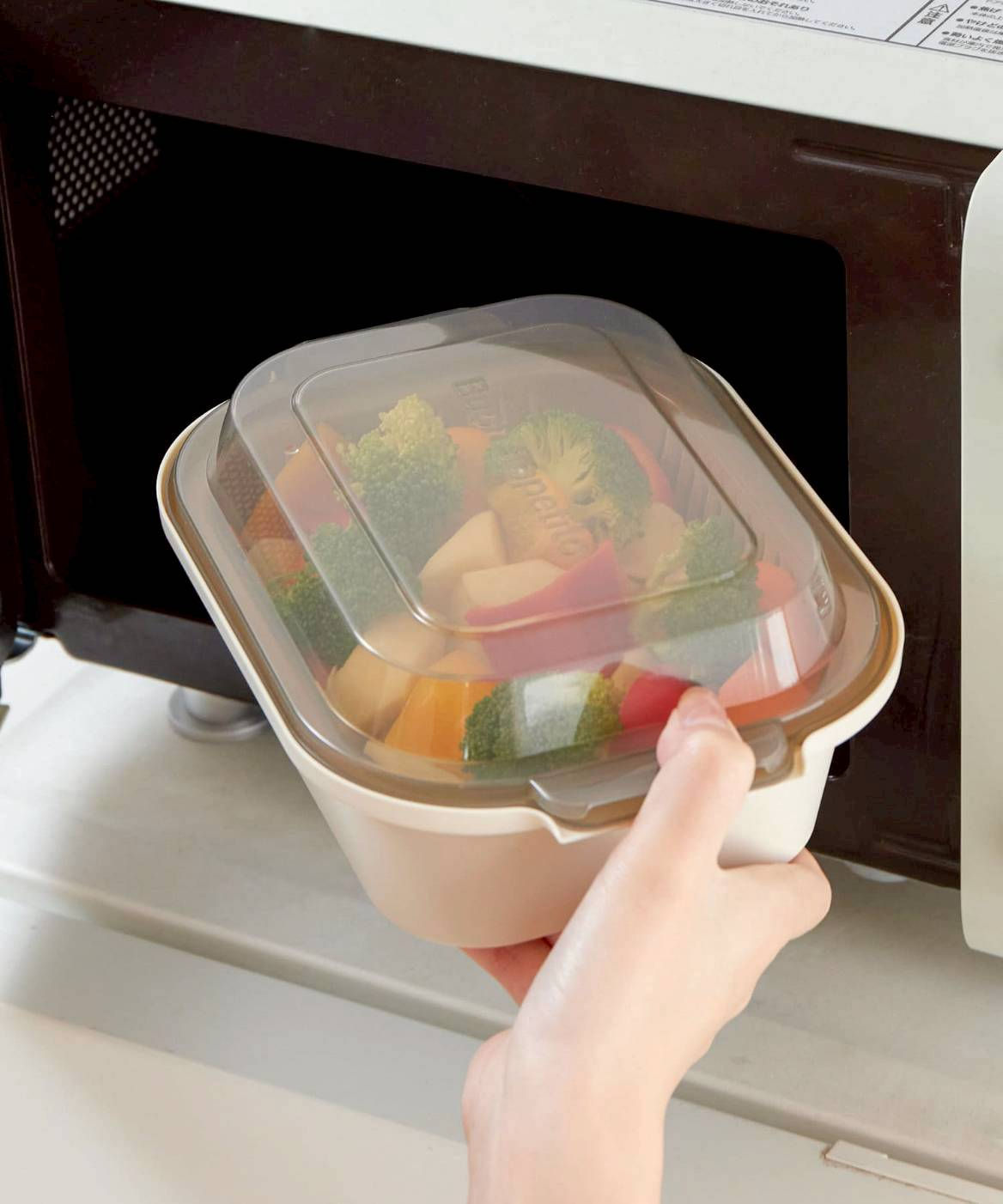 ✨(日本連線🇯🇵11/17收單)✨ 【3COINS 🥦電子蔬菜調理機|微波爐加熱】