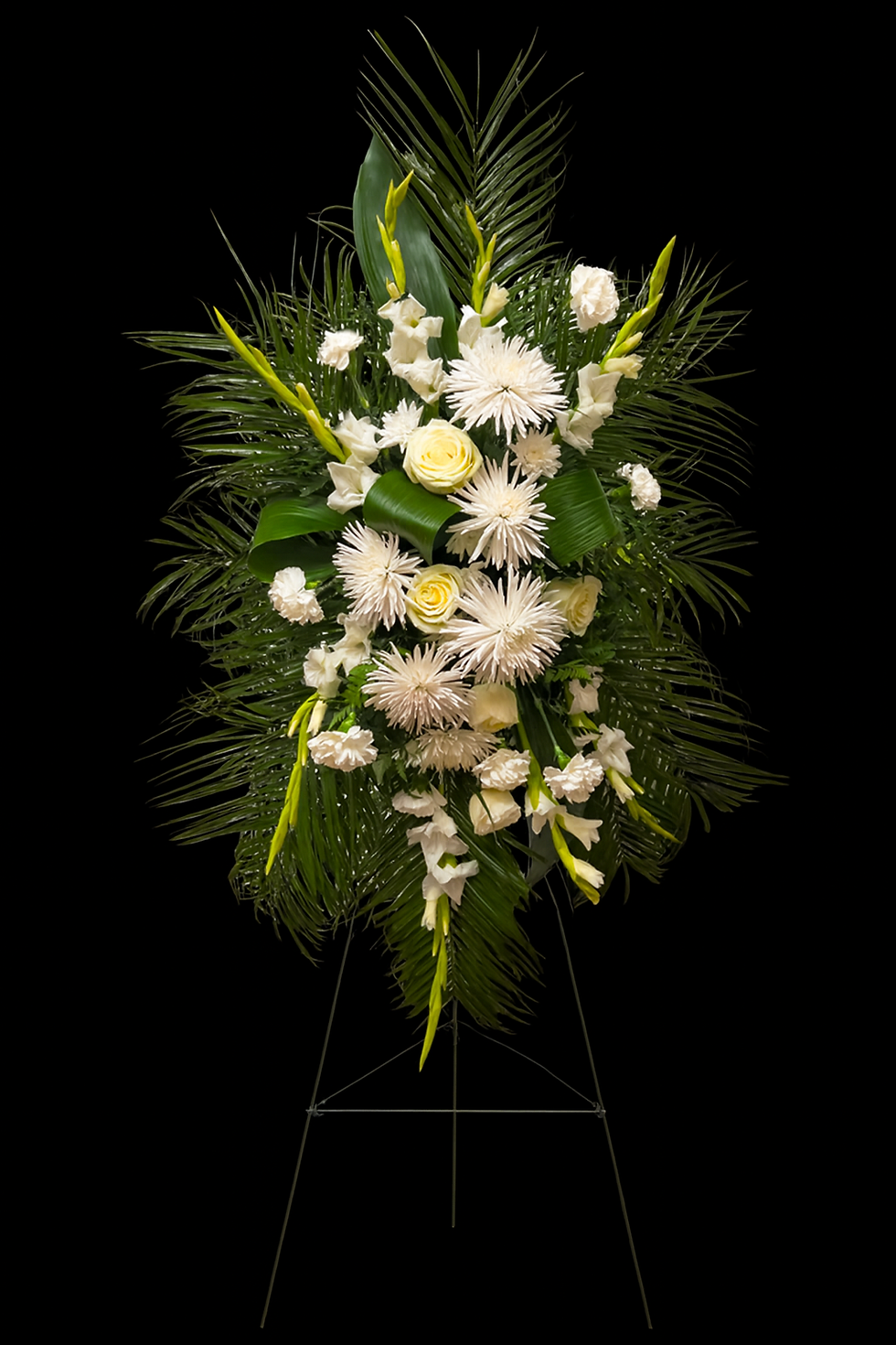 Standing easel spray designed for remembrance — by bloombudz in Paragould, AR