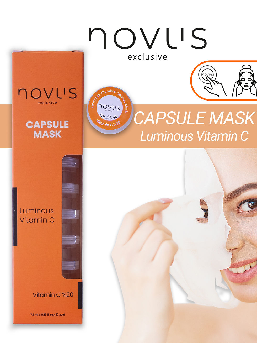 Küçük resim: Luminous Vitamin C %20 Capsule Mask Aydınlatıcı-Leke Karşıtı-Ton Eşitleyici