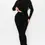 Thumbnail: Can't Deny this Sweater Set - Black 2