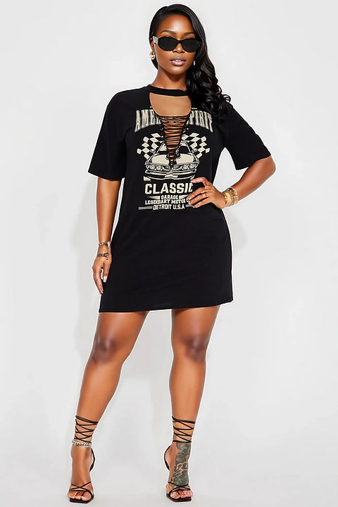 cut out t shirt dress Cut Out T-Shirt Dress