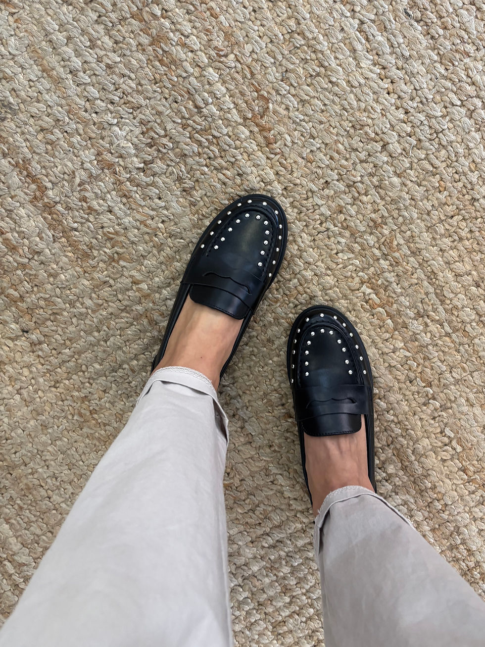 Miniatura: Mocassins c/ tachas prata