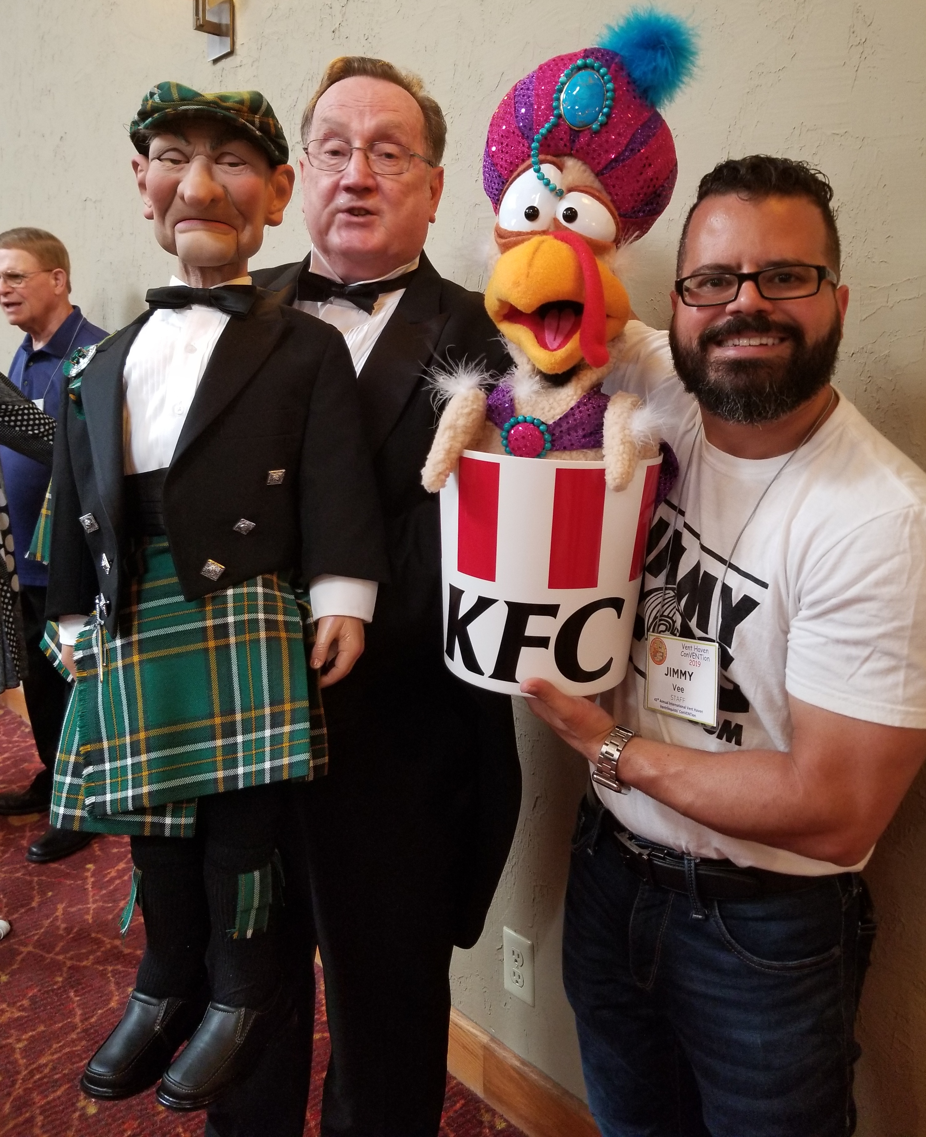 Jimmy with Ronald and Sleepy Harley