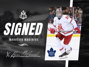 Former Toronto Maple Leafs NHL Draft Pick Ryan O'Connell Signs With The Manotick Mariners