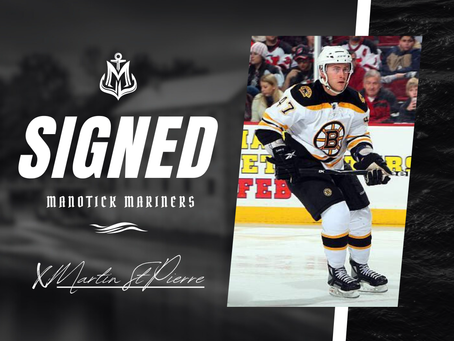 Former NHL Forward Martin St. Pierre Signs With The Manotick Mariners