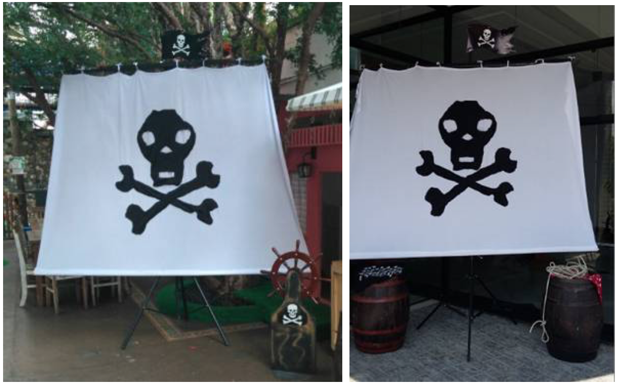 Mastro com Vela Pirata