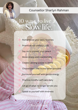 10 ways to live a slower life.