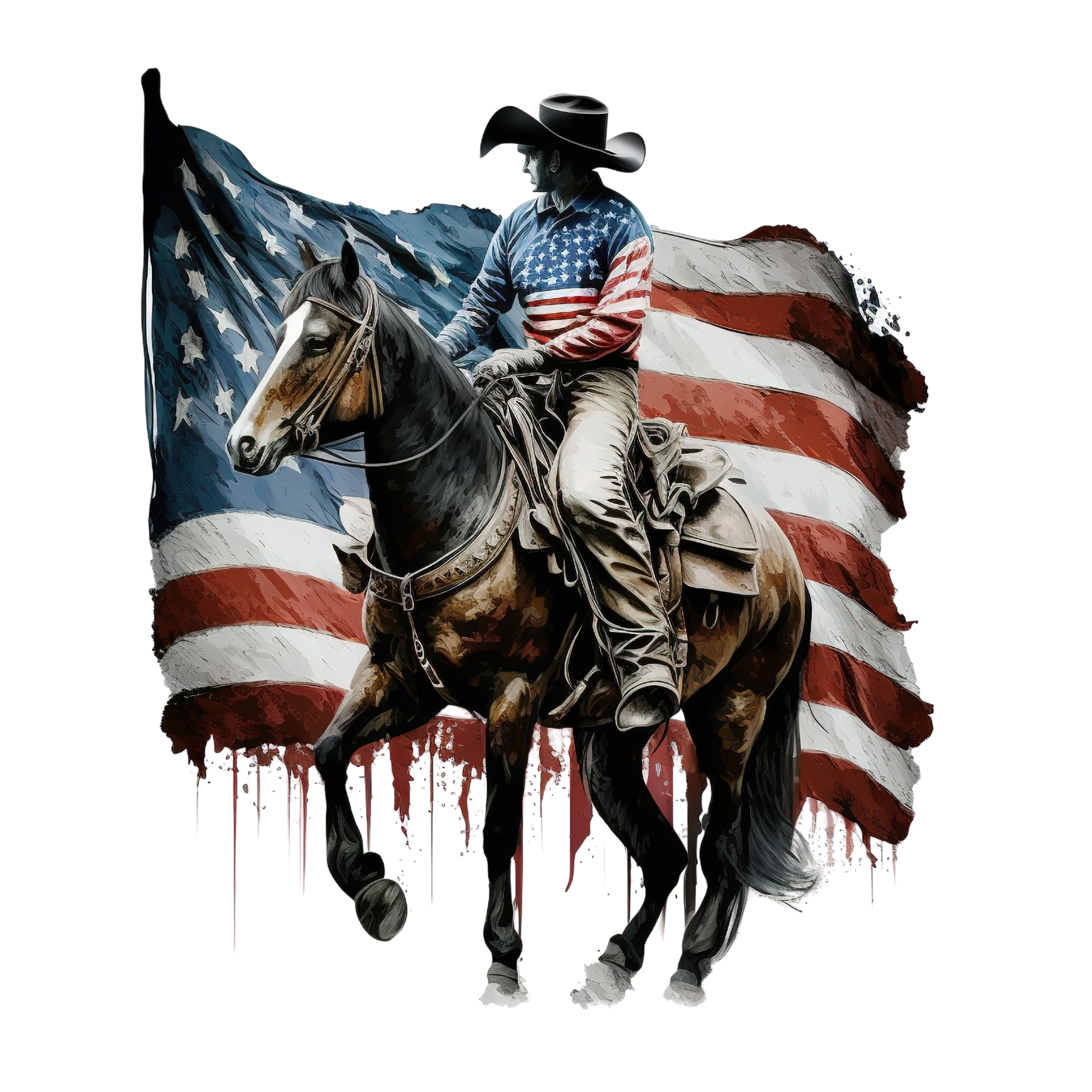 American Cowboy 7 DTF Print