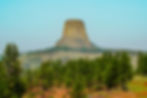 devils tower national monument from a scenic viewpoint