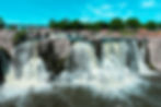 The waterfalls at Sioux Falls in South Dakota