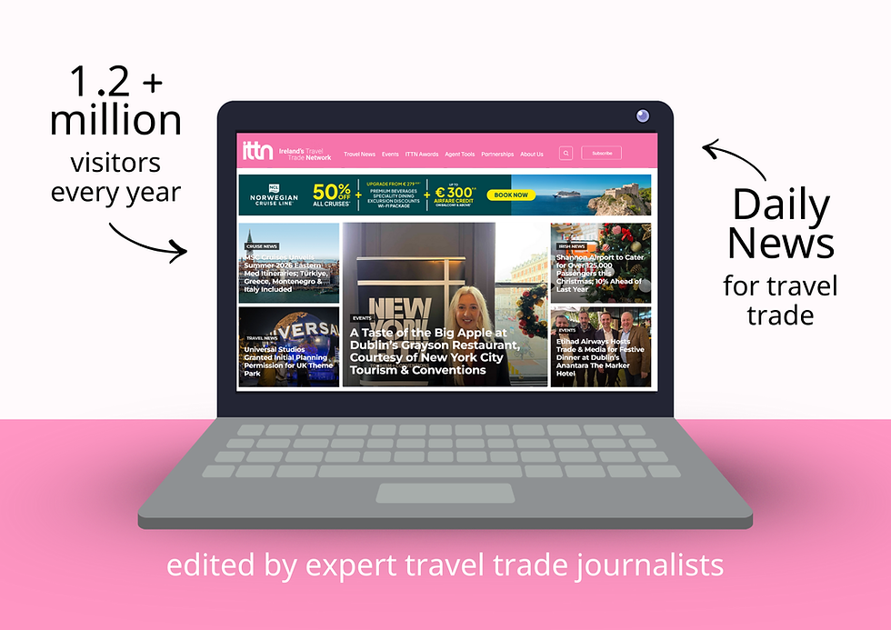 Find out more about ITTN.com, the leadig B2B travel trade platform in Ireland!