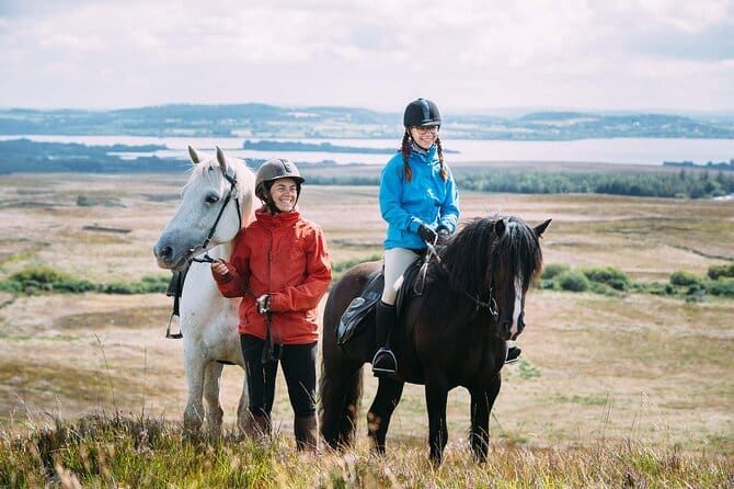 A mother and daughter with their horses in Mayo