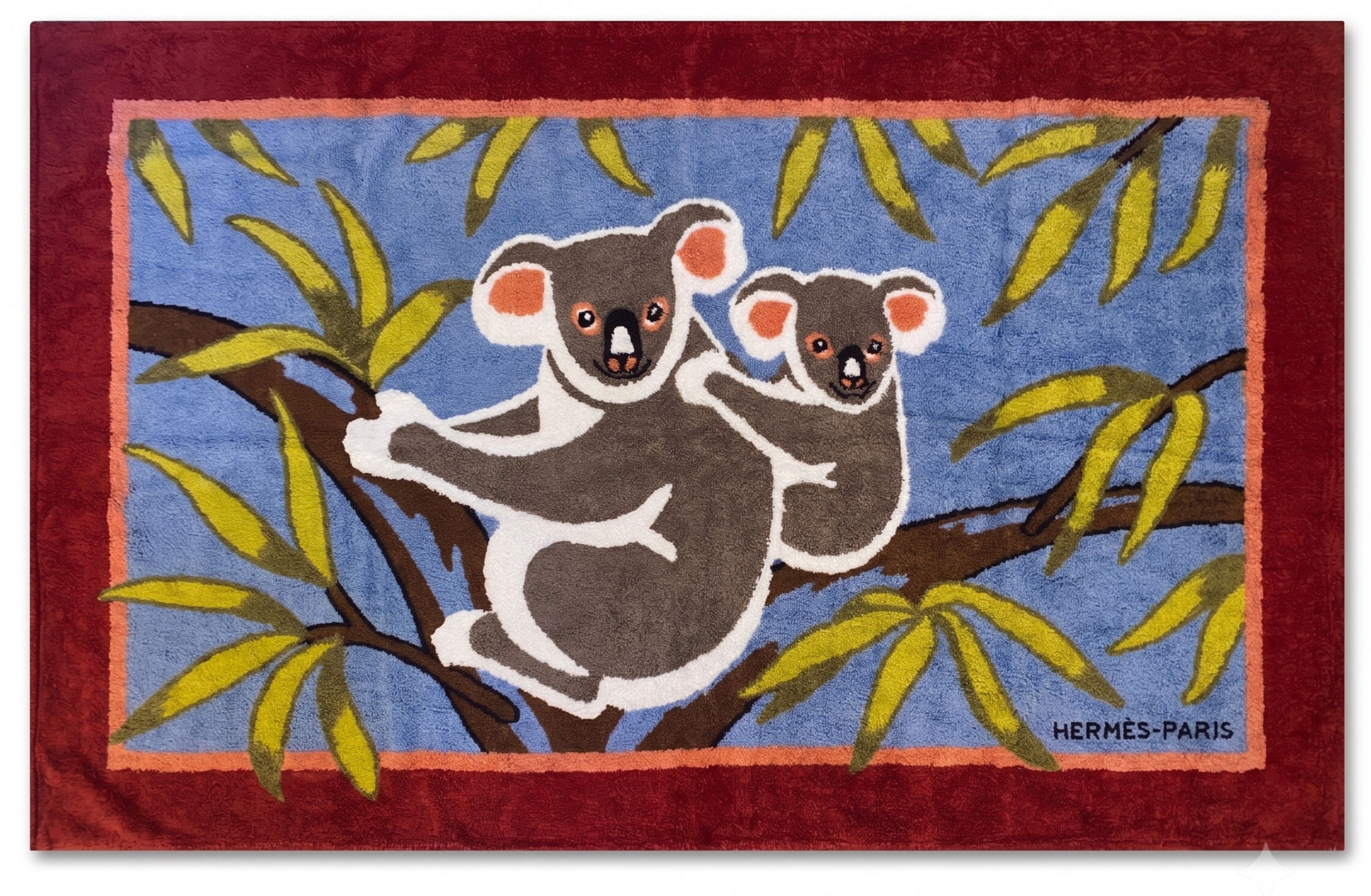 Hermès Koalas Terry Beach Towel