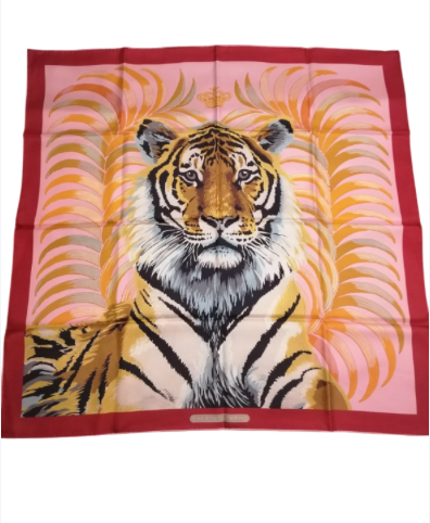 Thumbnail: Hermes Double face "Tigre Royal" Scarf