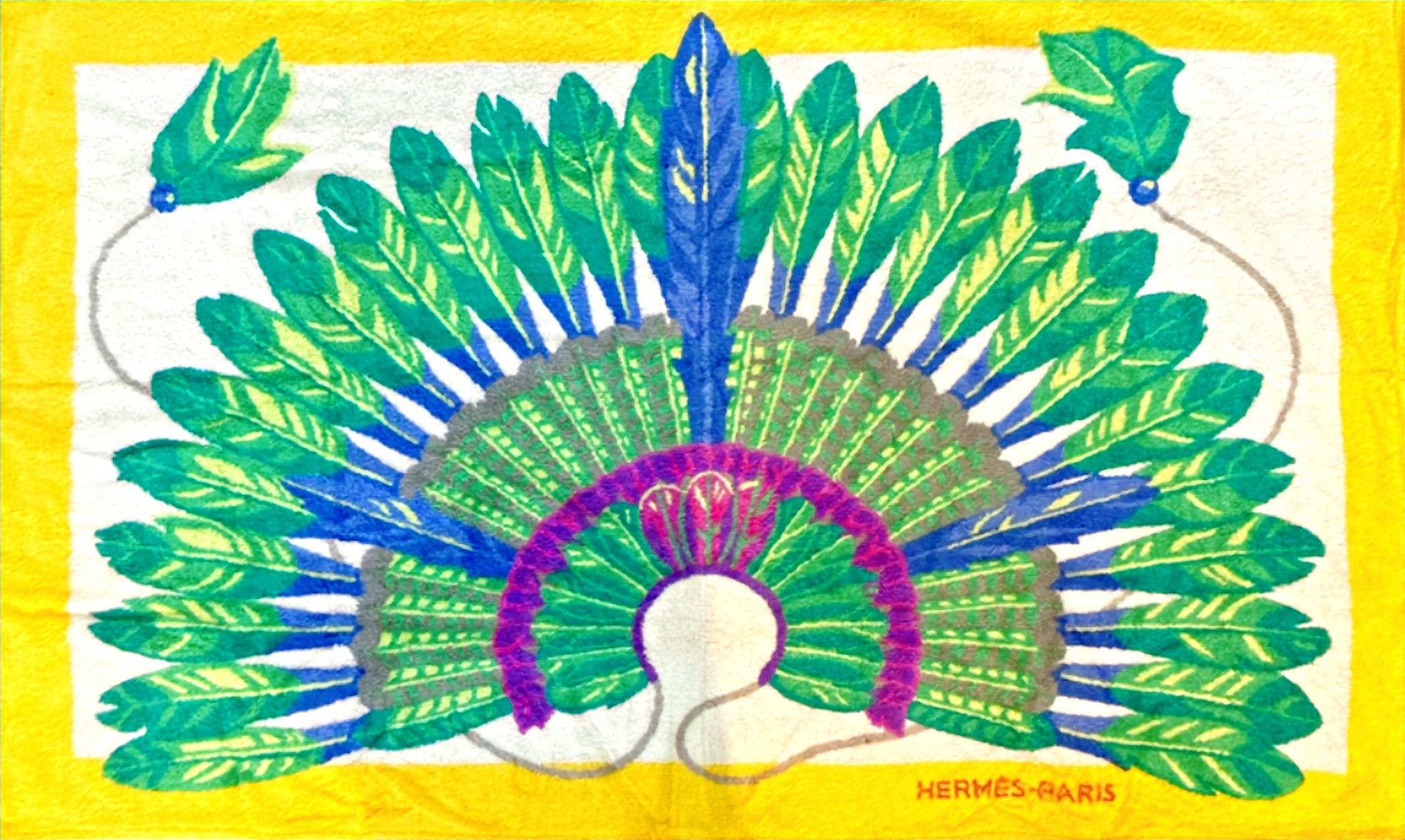 Hermes Terry Beach Towel