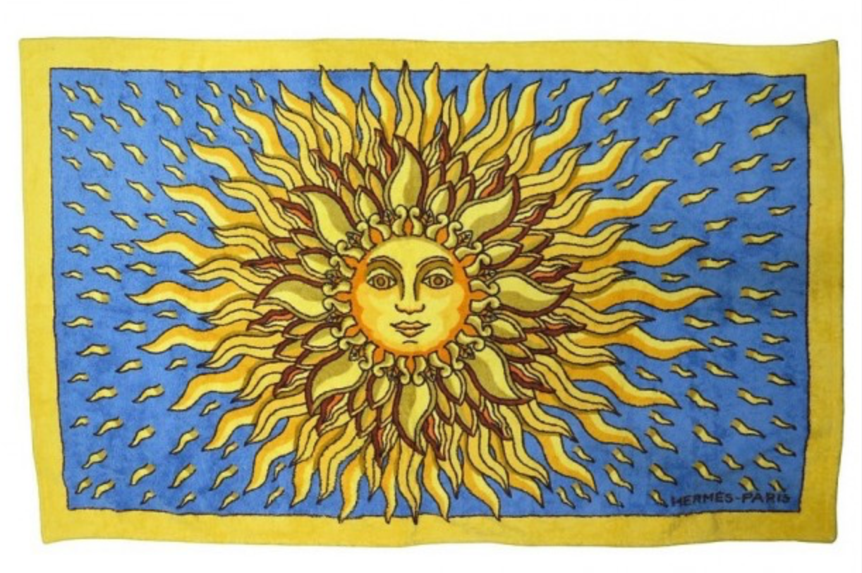 Hermes Terry Beach Towel