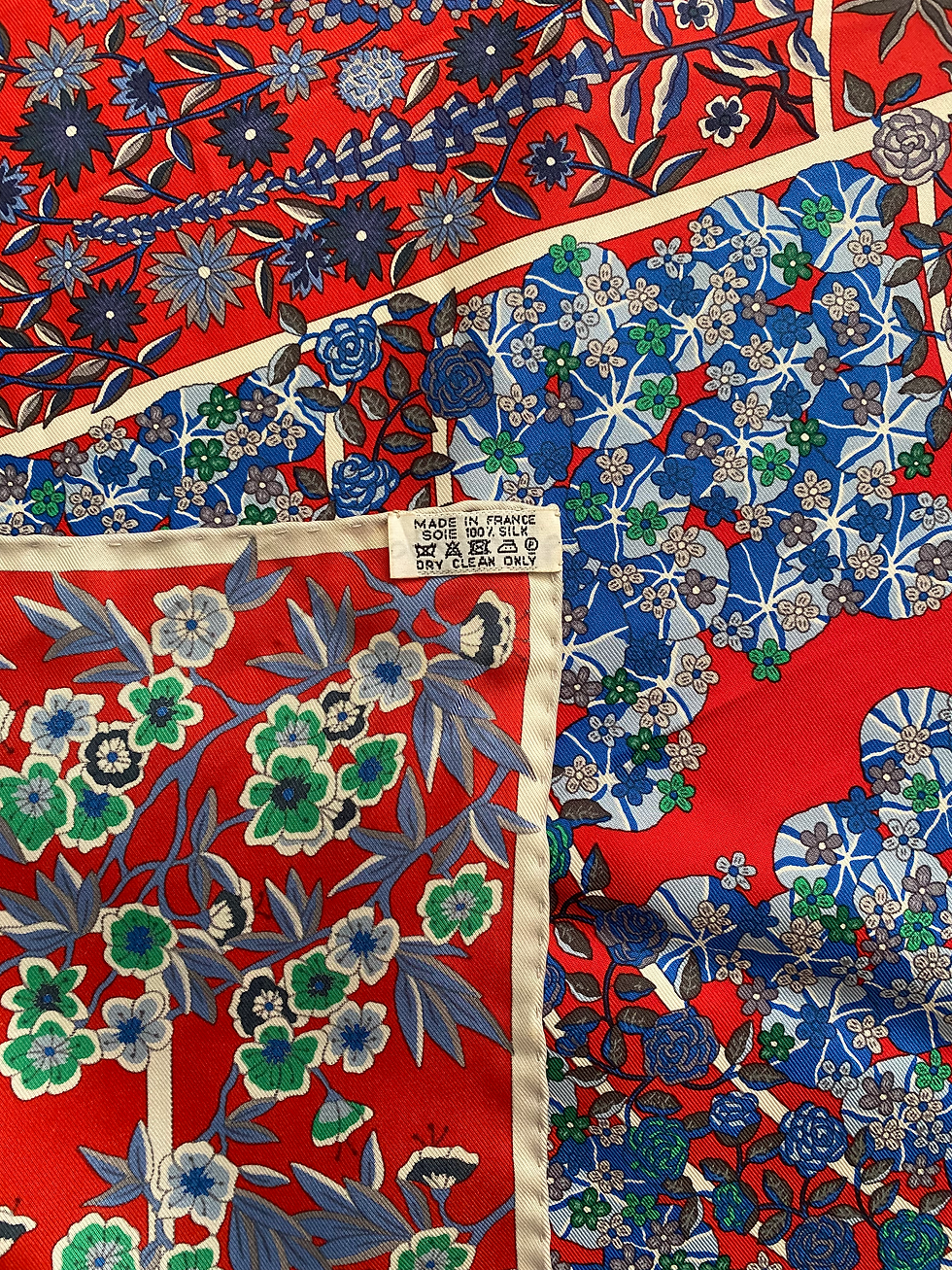 Miniature : Hermes "Fleurs de Giverny" Scarf