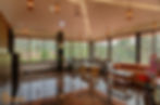 A living room in Malhar Villa