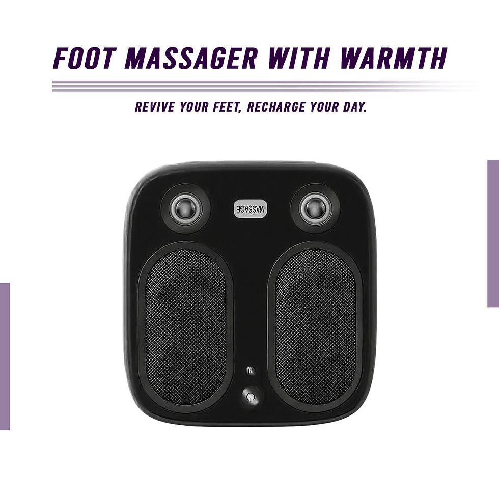 Thumbnail: Stress & Pain Relief Foot Massager w/Heat- Deep Ti