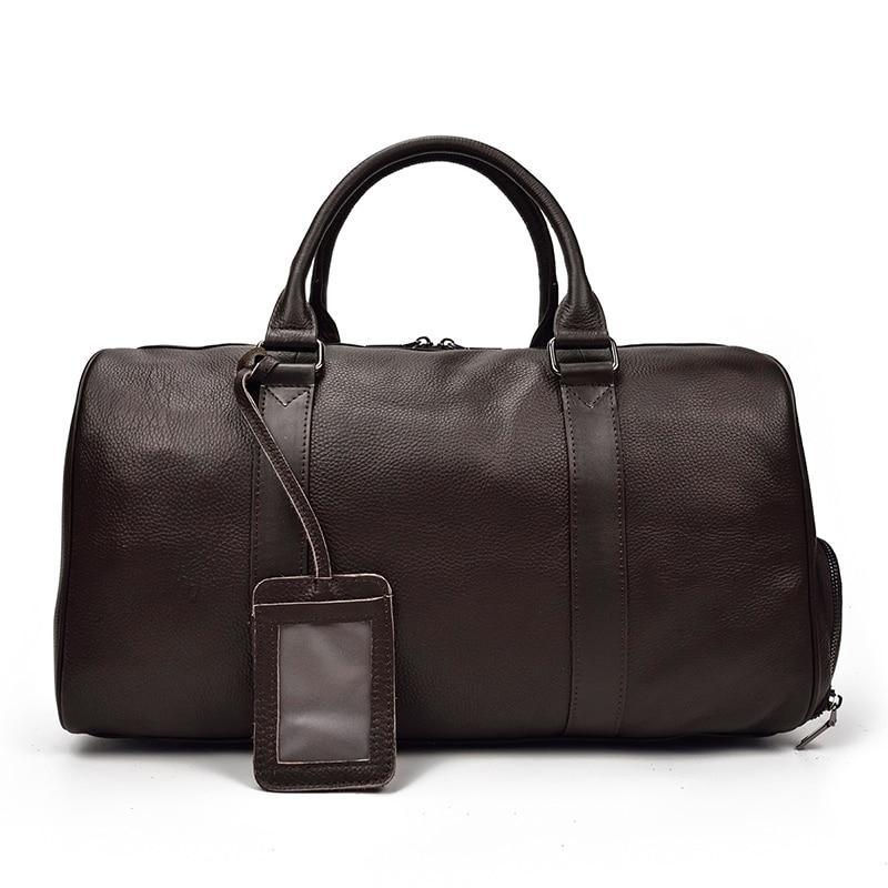 Thumbnail: Black Pebbled Leather Weekender