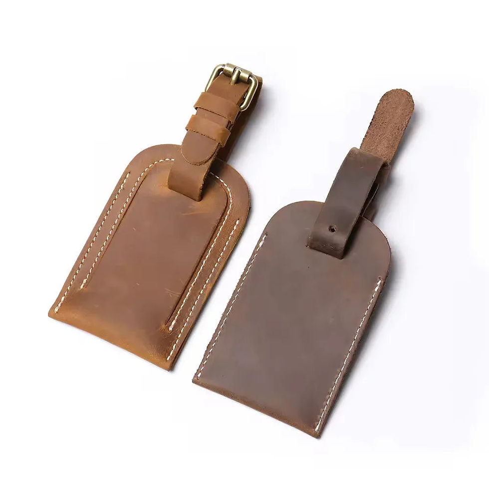 Thumbnail: Full Grain Leather Luggage Tag