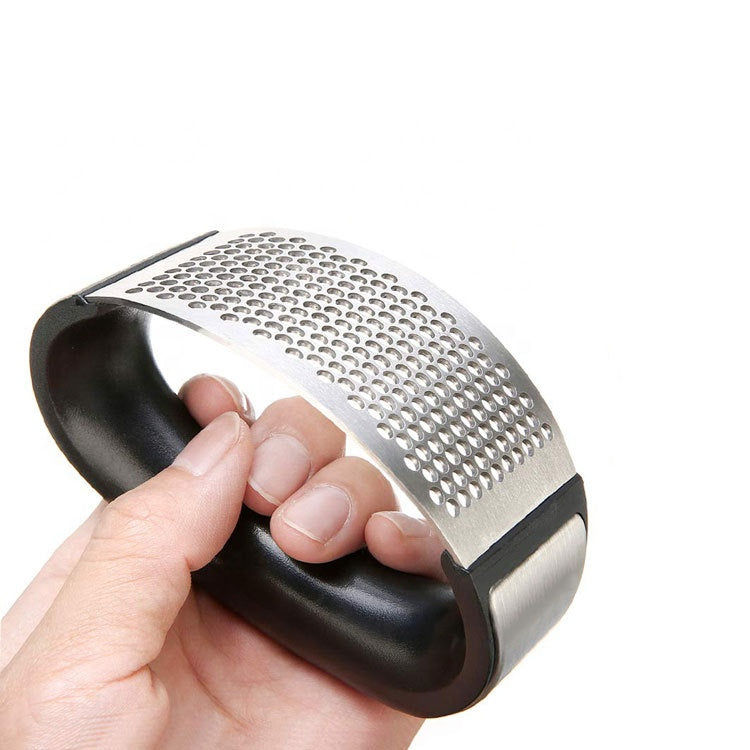 Thumbnail: Rocking Stainless Steel Garlic Press, Ergonomic Handheld Garlic Crusher & Mincer