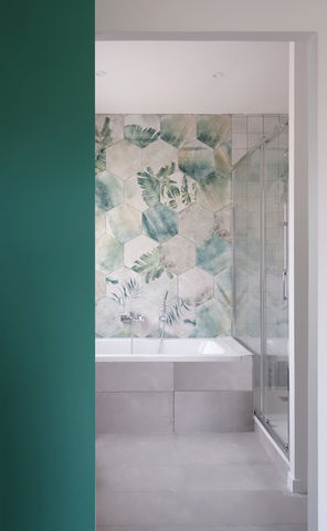 Rénovation marseille, salle de bain jungle