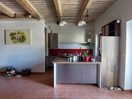 Grange à Allauch avant rénovation, ancienne cuisine
