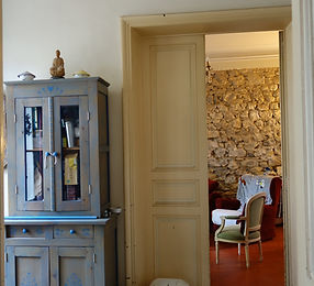Maison 1900 à Aix-en-Provence avant rénovation, entrée et sol en damier